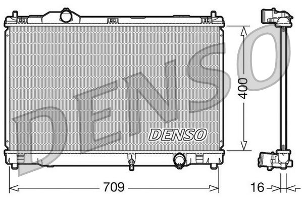 Радіатор охолодження двигуна DENSO DRM51008 - zapix