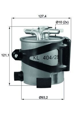 Паливний фільтр MAHLE KLH4425 - zapix