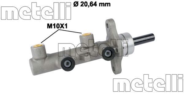 Головний гальмівний циліндр METELLI 050814 - zapix