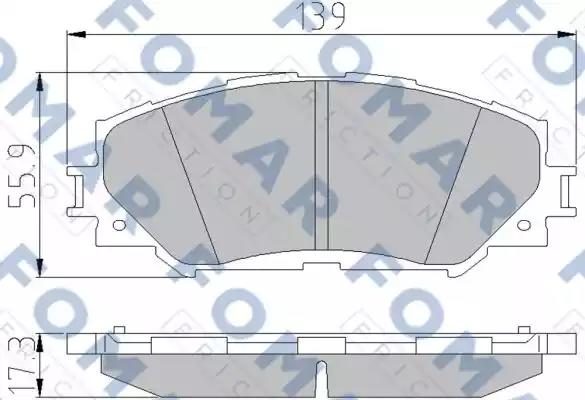 Гальмівні колодки дискові FOMAR FRICTION FO932781 - zapix