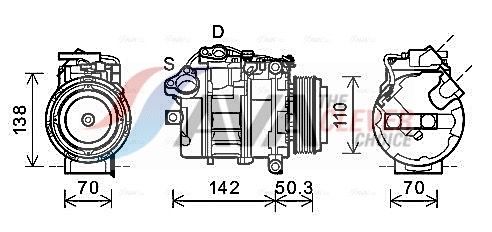 Компресор кондиціонера AVA QUALITY COOLING BWAK428 - zapix