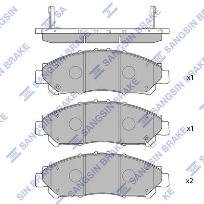 Гальмівні колодки дискові HI-Q SP4361 - zapix