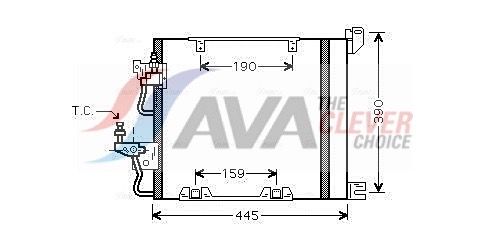 Радіатор кондиціонера AVA QUALITY COOLING OL5368D - zapix