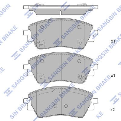 Гальмівні колодки дискові HI-Q SP4377 - zapix