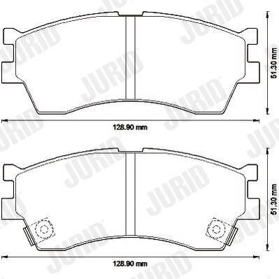 Гальмівні колодки дискові JURID 572560J - zapix