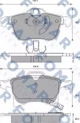 Гальмівні колодки дискові FOMAR FRICTION FO918881 - zapix