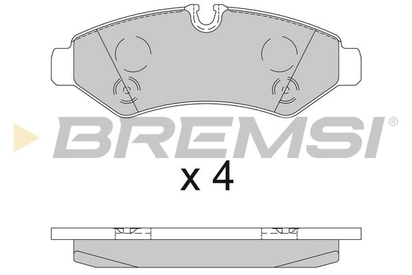 Гальмівні колодки дискові BREMSI BP3848 - zapix