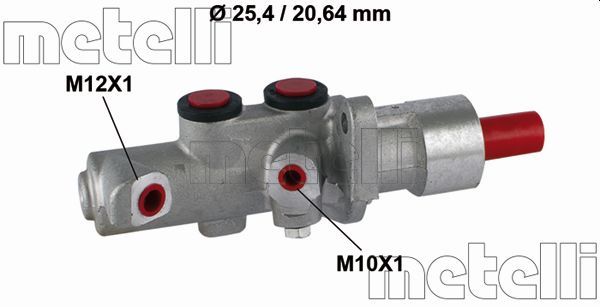 Головний гальмівний циліндр METELLI 050467 - zapix