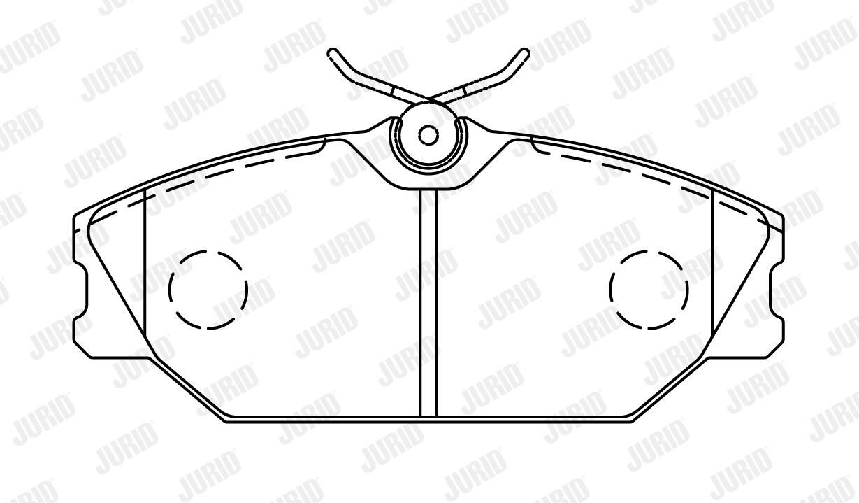 Гальмівні колодки дискові JURID 573008J - zapix