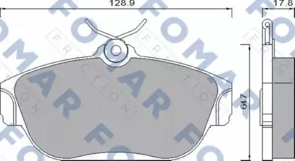 Гальмівні колодки дискові FOMAR FRICTION FO481981 - zapix