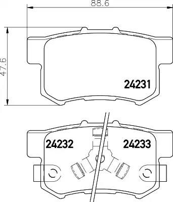 Гальмівні колодки дискові NISSHINBO NP8037 - zapix