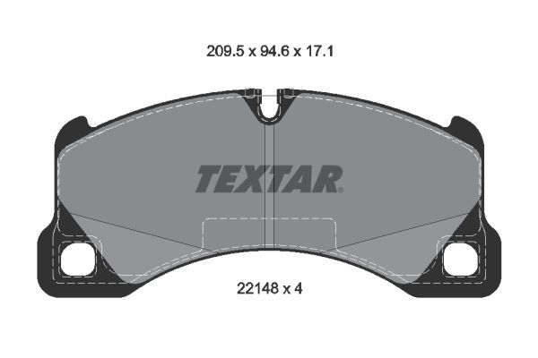 Гальмівні колодки дискові TEXTAR 2214801 - zapix