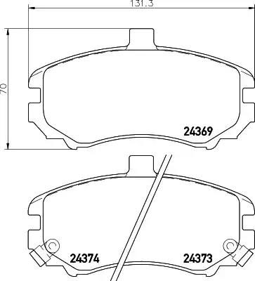 Гальмівні колодки дискові NISSHINBO NP6079 - zapix