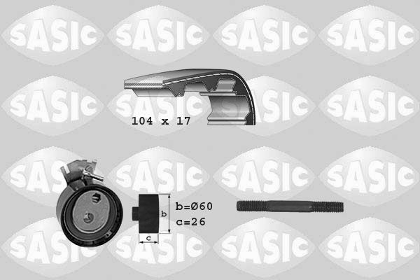 Комплект ременя ГРМ SASIC 1750018 - zapix
