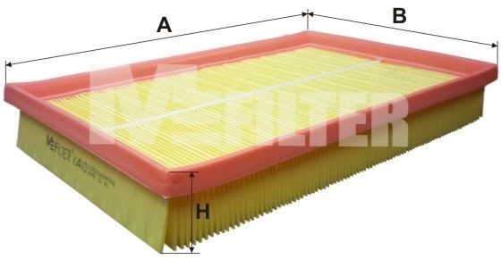 Повітряний фільтр MFILTER K410 - zapix
