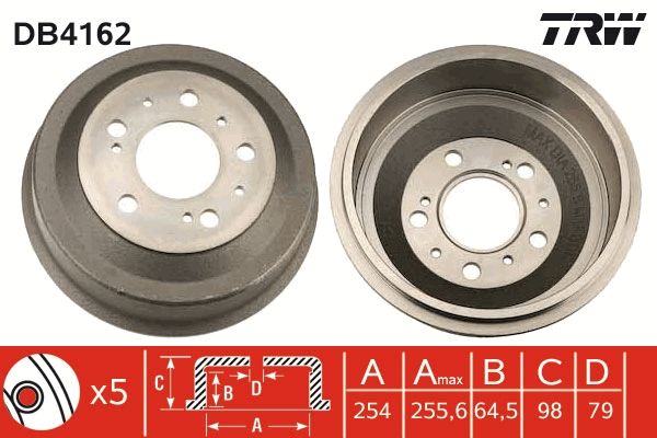 Гальмівний барабан TRW DB4162 - zapix