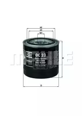 Оливний фільтр MAHLE OC23 - zapix