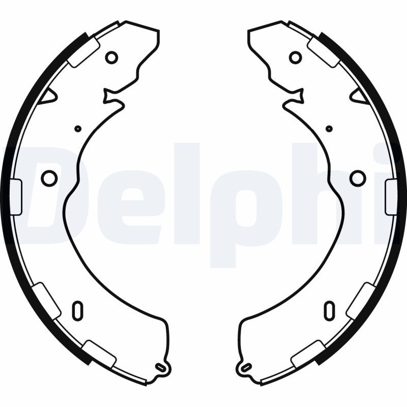Тормозные колодки ручника (барабанные) DELPHI LS2064
