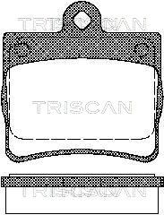Гальмівні колодки дискові TRISCAN 811023016 - zapix