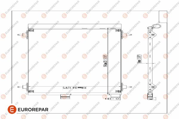 Радіатор кондиціонера EUROREPAR E163277 - zapix