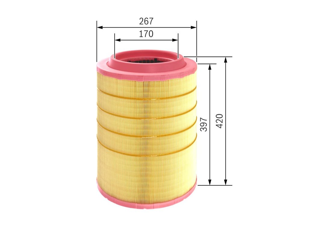 Повітряний фільтр BOSCH F026400533 - zapix