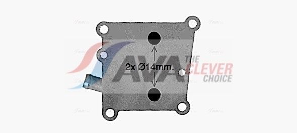 Оливний радіатор двигуна AVA QUALITY COOLING FD3598 - zapix