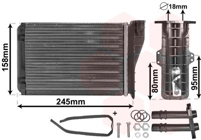 Радіатор пічки VAN WEZEL 43006249 - zapix