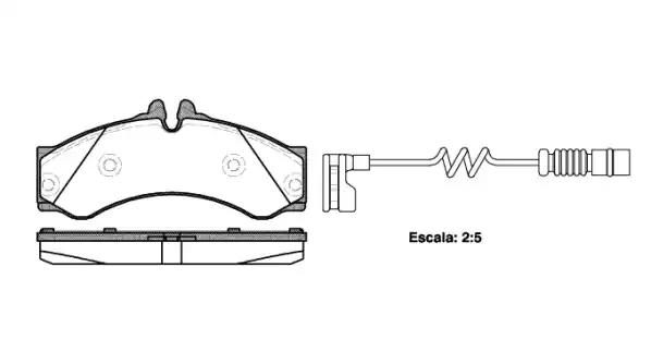 Гальмівні колодки дискові WOKING P714312 - zapix