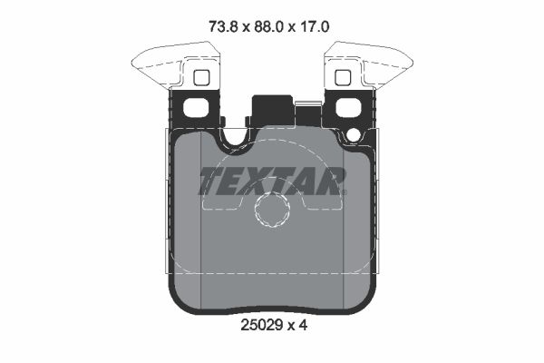 Гальмівні колодки дискові TEXTAR 2502902