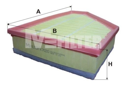 Повітряний фільтр MFILTER K7020 - zapix