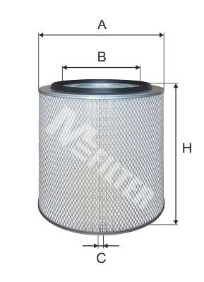 Повітряний фільтр MFILTER A257 - zapix