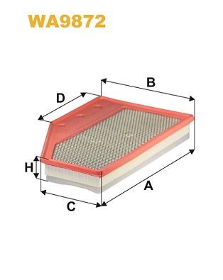 Повітряний фільтр WIX FILTERS WA9872