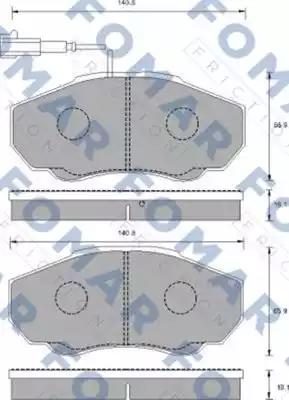 Гальмівні колодки дискові FOMAR FRICTION FO909781 - zapix