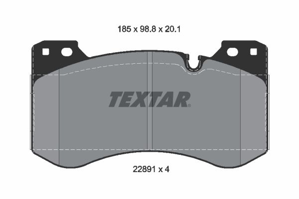 Гальмівні колодки дискові TEXTAR 2289101