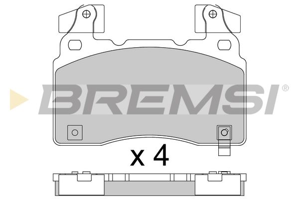 Гальмівні колодки дискові BREMSI BP3760 - zapix