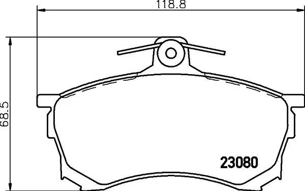 Гальмівні колодки дискові NISSHINBO NP3027 - zapix