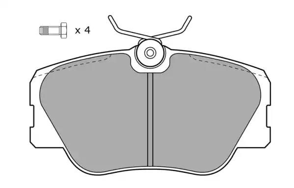 Гальмівні колодки дискові FREMAX FBP0495 - zapix