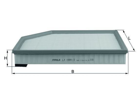 Повітряний фільтр MAHLE LX15912 - zapix