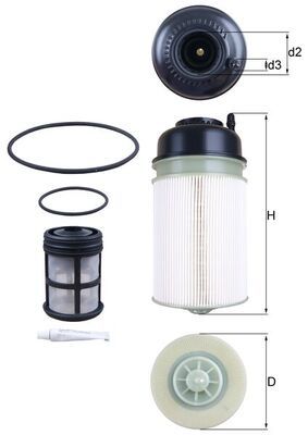 Паливний фільтр MAHLE KX406KIT - zapix