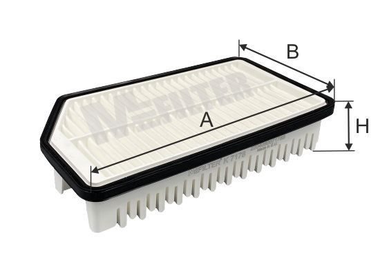 Повітряний фільтр MFILTER K7178 - zapix