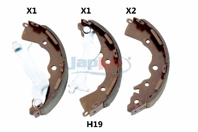 Гальмівні колодки ручника (барабанні) JAPKO 55H19 - zapix