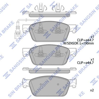 Гальмівні колодки дискові HI-Q SP4203 - zapix