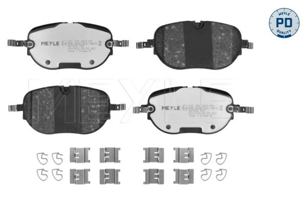 Гальмівні колодки дискові MEYLE 0252640815PD - zapix
