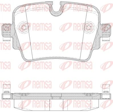Гальмівні колодки дискові REMSA 157200 - zapix