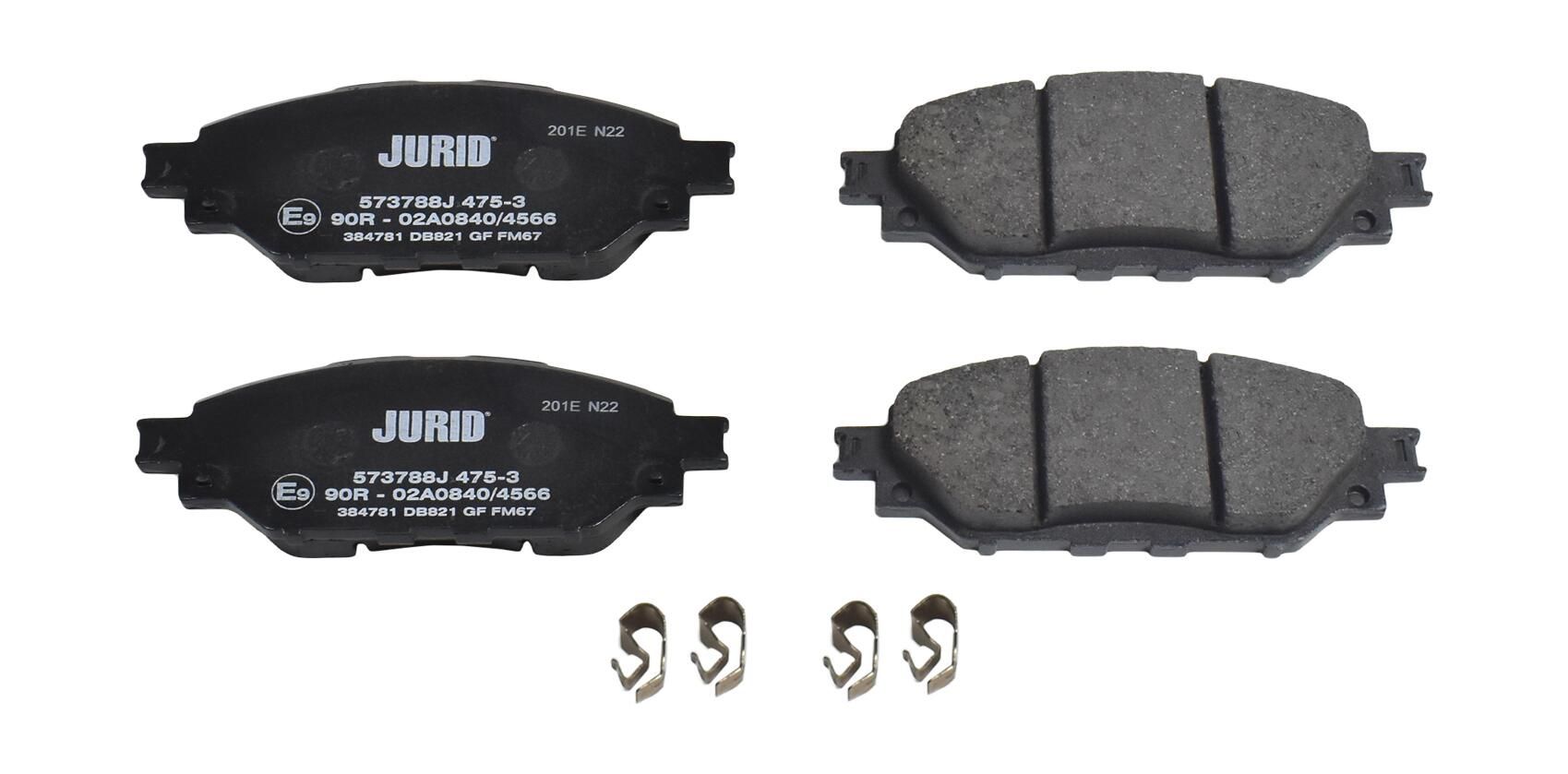 Гальмівні колодки дискові JURID 573788J - zapix