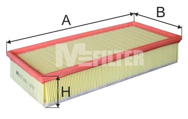 Повітряний фільтр MFILTER K1651 - zapix