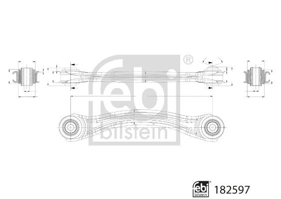 Важіль підвіски FEBI BILSTEIN 182597 - zapix