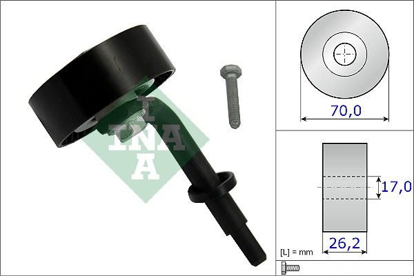 Ролик натяжний ременя приводного SCHAEFFLER INA 531078310 - zapix
