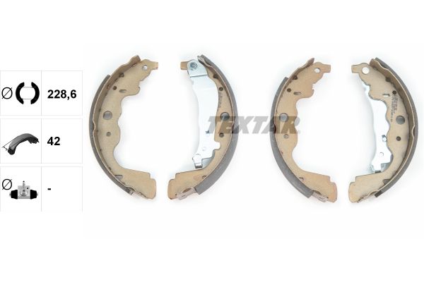 Гальмівні колодки ручника (барабанні) TEXTAR 91069300 - zapix