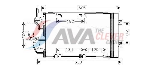 Радіатор кондиціонера AVA QUALITY COOLING OL5454D - zapix